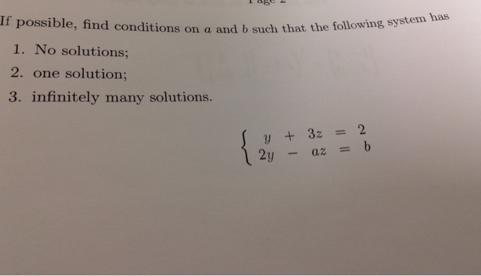 Solved Has If Possible, Find Conditions On A And B Such That | Chegg.com