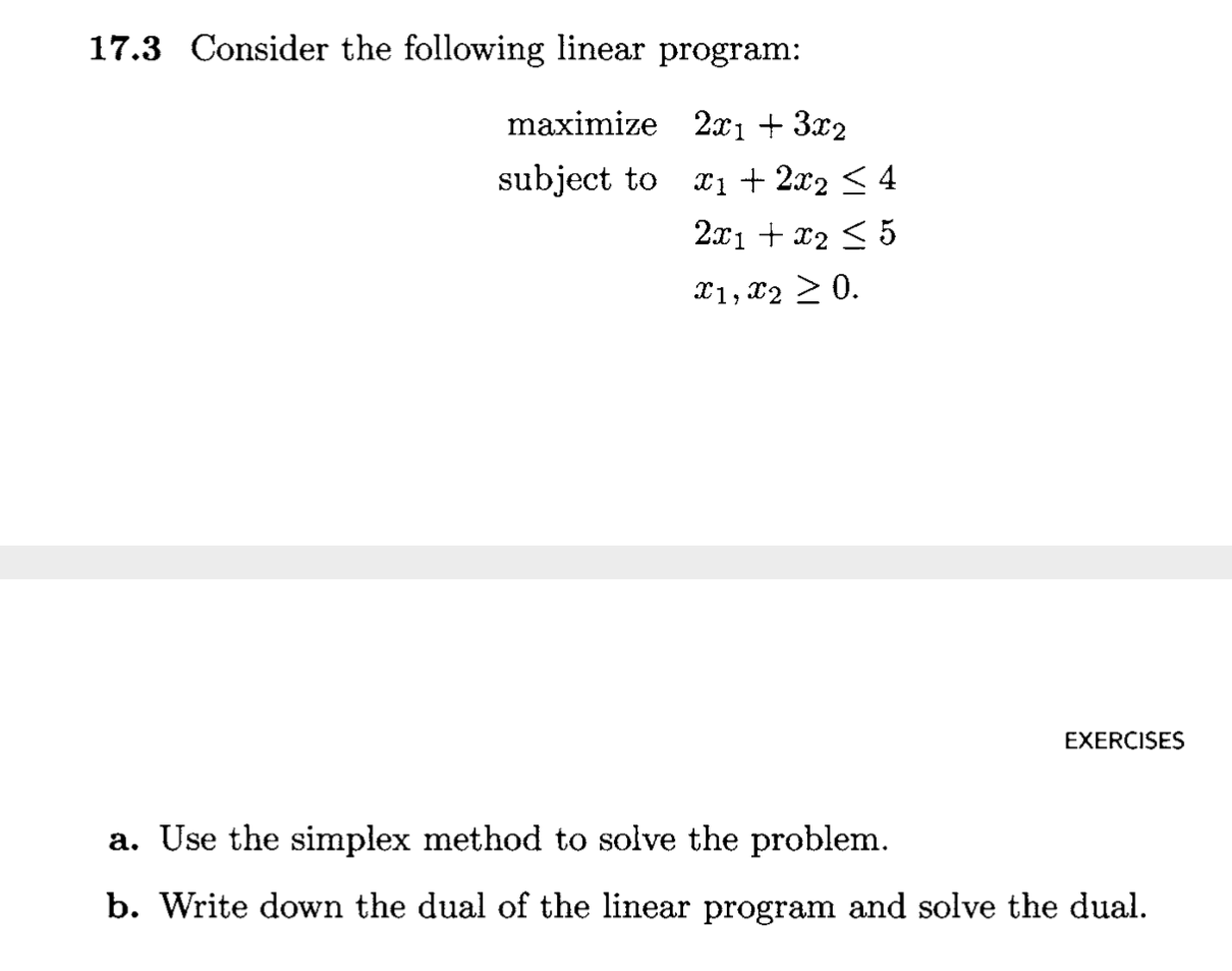 Solved 173 Consider The Following Linear Program Maximize 3391