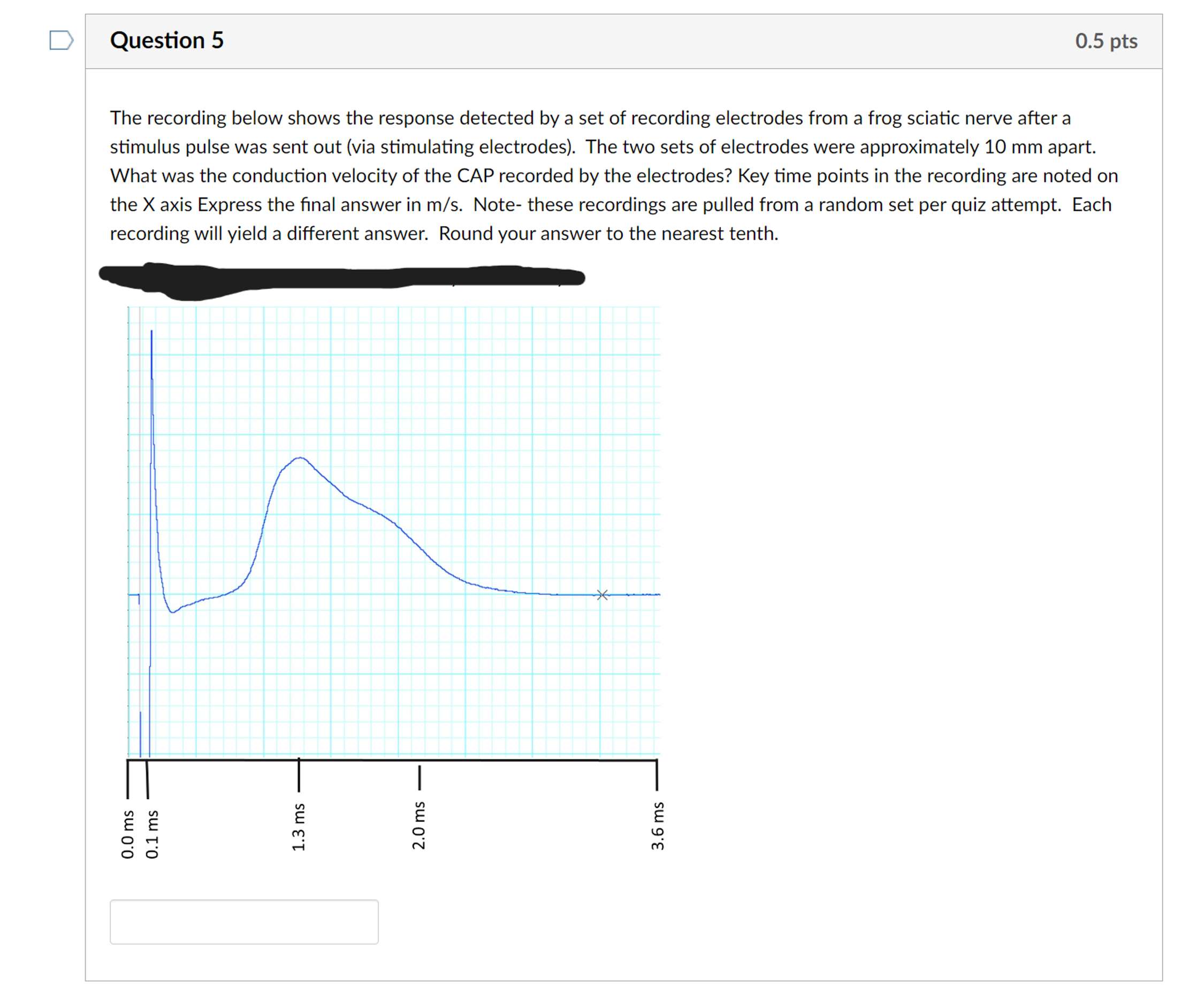 Question 5The recording below shows the response | Chegg.com