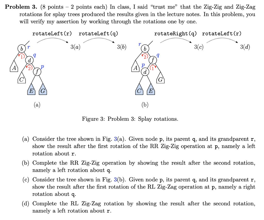 Solved Problem 3. (8 points – 2 points each) In class, I | Chegg.com