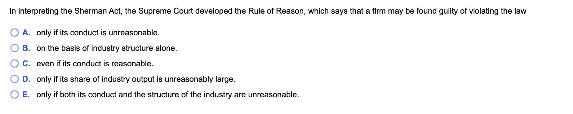 solved-in-interpreting-the-sherman-act-the-supreme-court-chegg