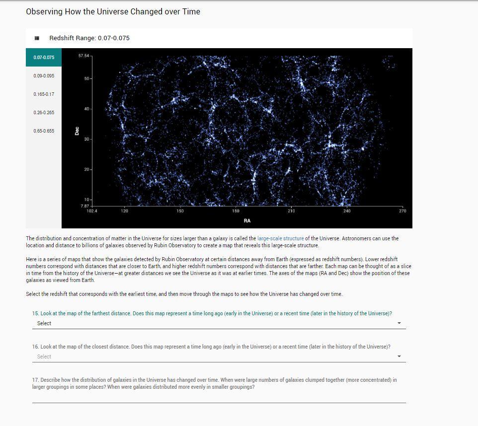 Solved Observing How The Universe Changed Over Time The Chegg