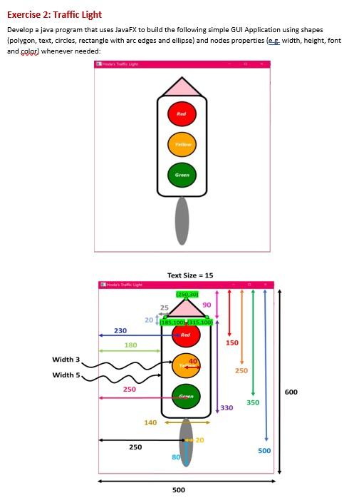 Solved Exercise 2: Traffic Light Develop a java program that | Chegg.com