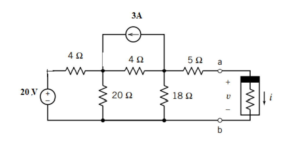 Solved In the following circuit, and device to the right of | Chegg.com