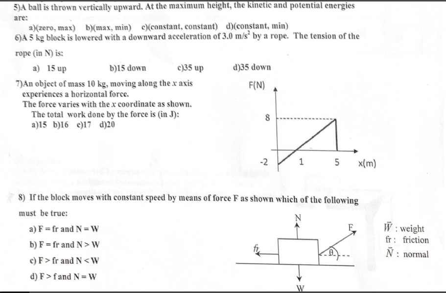 Solved 1 An Object Of Mass M 2 0 Kg Is Given An Accele Chegg Com