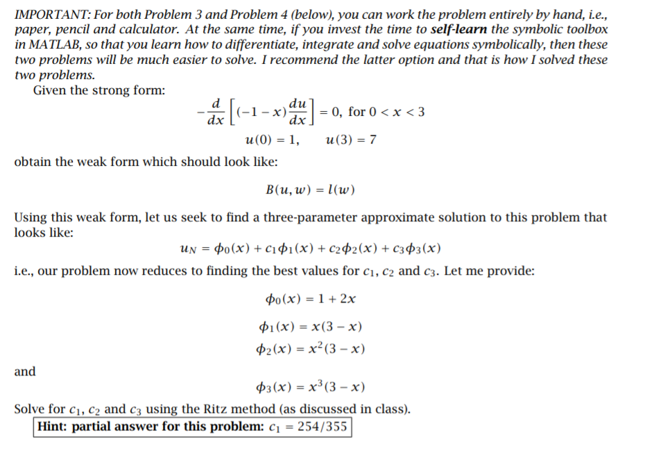 Solved IMPORTANT: For both Problem 3 and Problem 4 (below), | Chegg.com