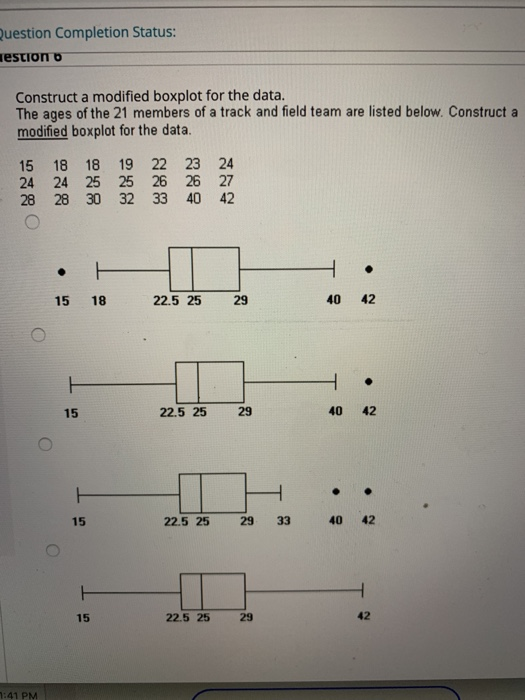 Solved Question Completion Status Estion Construct A Chegg Com