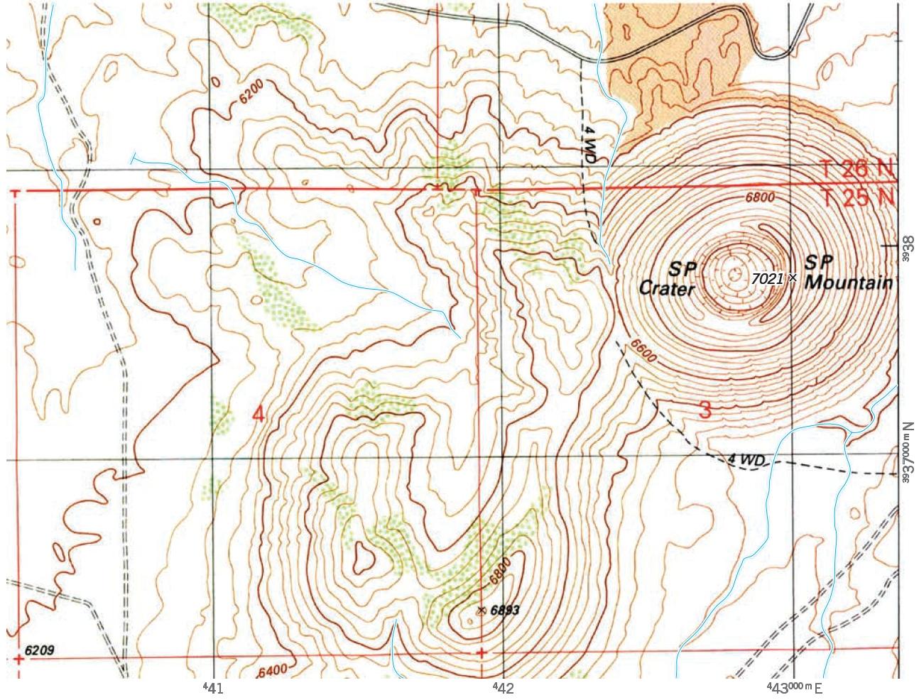 Solved What Is The Contour Interval On This Map Note That Chegg Com   PhppAYNHj