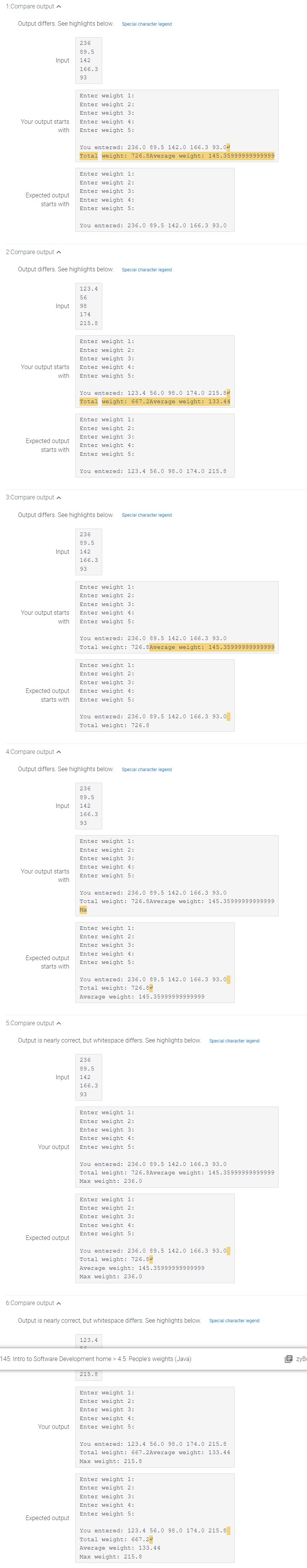 Solved (1) Prompt the user to enter five numbers, being five