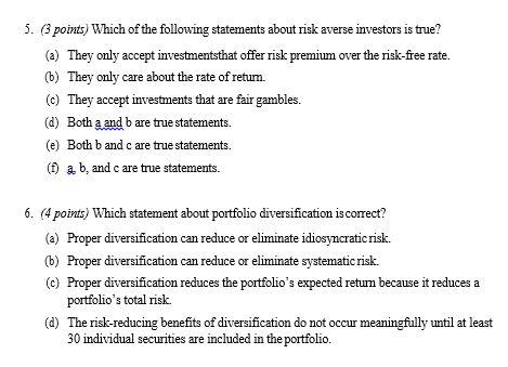Solved 5. 3 points) Which of the following statements about | Chegg.com