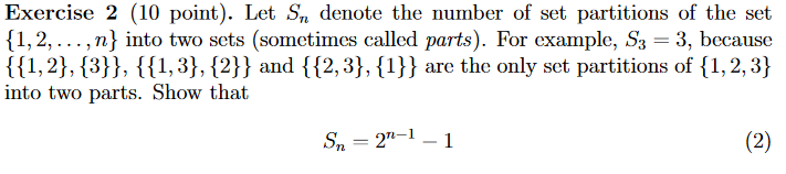 Solved Exercise 2 (10 point). Let Sn denote the number of | Chegg.com