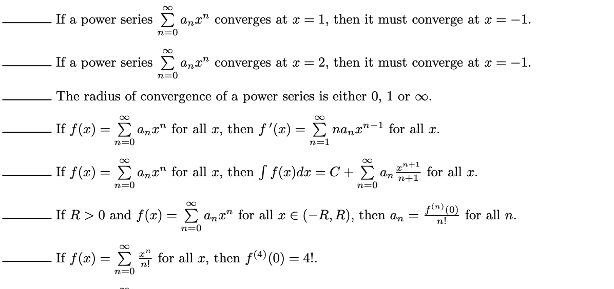 Solved If A Power Series Z Anx Converges At X 1 The Chegg Com