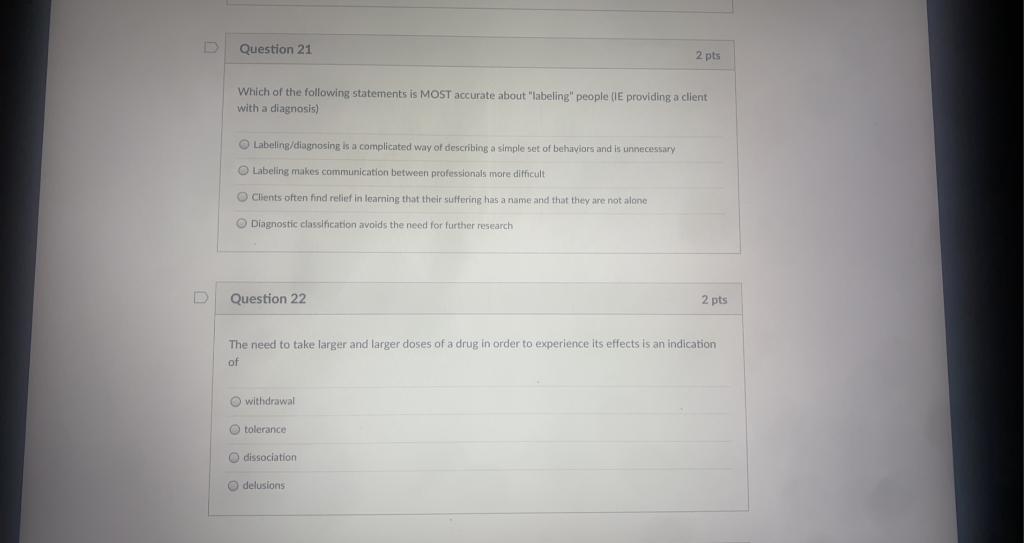 Solved Question 21 2 pts Which of the following statements | Chegg.com