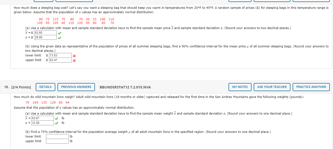 Solved How much does a sleeping bag cost? Let's say you want