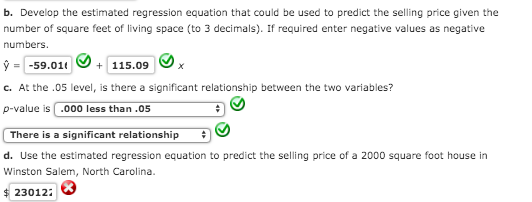 Solved B. Develop The Estimated Regression Equation That | Chegg.com