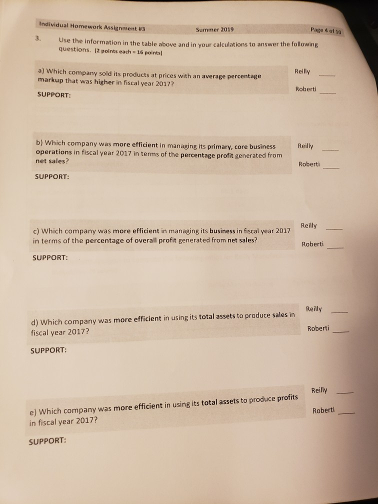 Solved Individual Homework Assignment #3 Summer 2019 Page 2 | Chegg.com