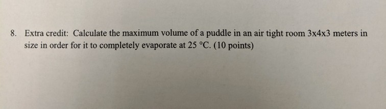 8. Extra Credit: Calculate The Maximum Volume Of A 