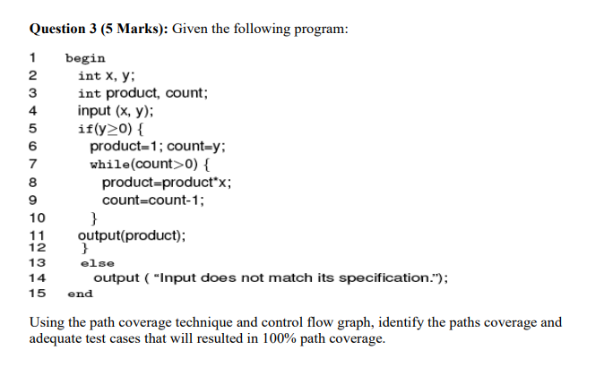 Solved I want the Control Flow Graph and the Answer should | Chegg.com