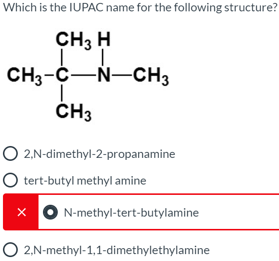 Solved Which Is The Iupac Name For The Following Structure Chegg Com