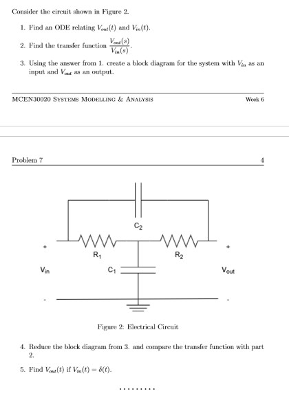 Solved Consider the circuit shown in Figure 2. 1. Find an | Chegg.com