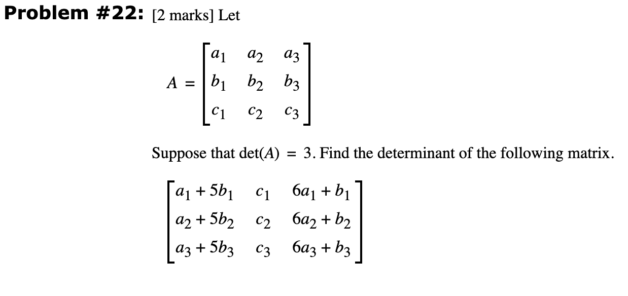 Solved Problem 22 2 Marks Let A1 Az Az A B1 B2 B3 4297