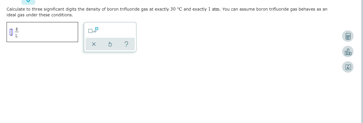 Solved Calculate to three significant digits the density of Chegg com