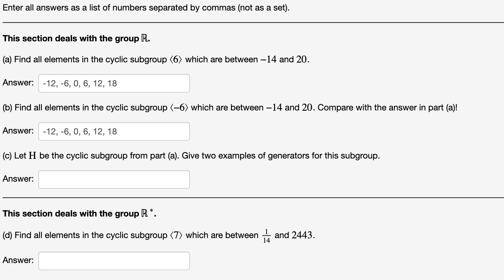 Solved DIscrete Mathematics ﻿Cyclic Subgroups*I recently