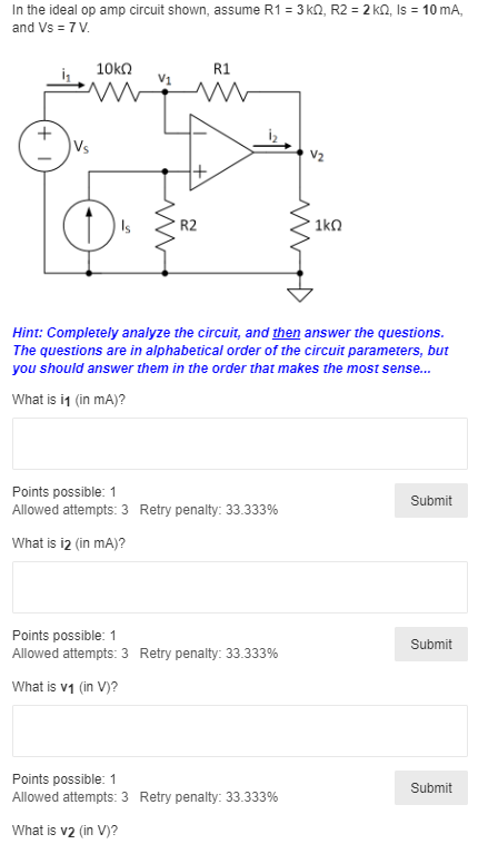 Solved In the ideal op amp circuit shown, assume R1 = 3 kA, | Chegg.com