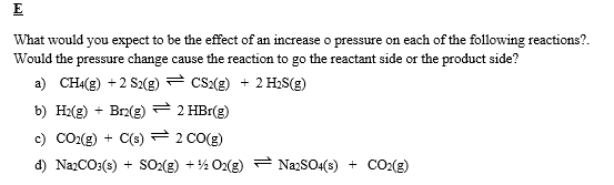 Solved What would you expect to be the effect of an increase | Chegg.com