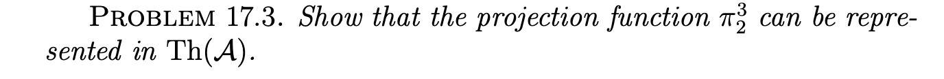 Projecting Function Solved PROBLEM 17.3. Show that the projection function π23 | Chegg.com