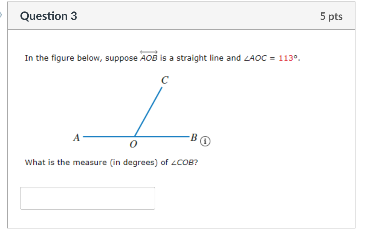 Solved In the figure below, suppose AOB is a straight line | Chegg.com