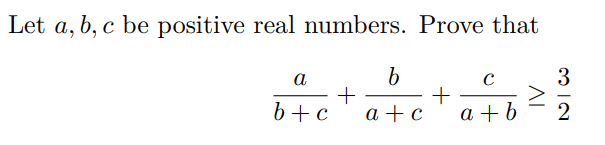 Solved Let a, b, c be positive real numbers. Prove that с 3 | Chegg.com