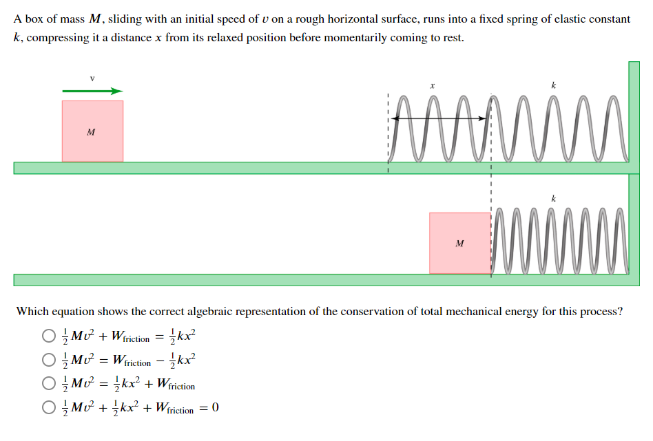 Equation For Mechanical Energy Of A Spring Diy Projects