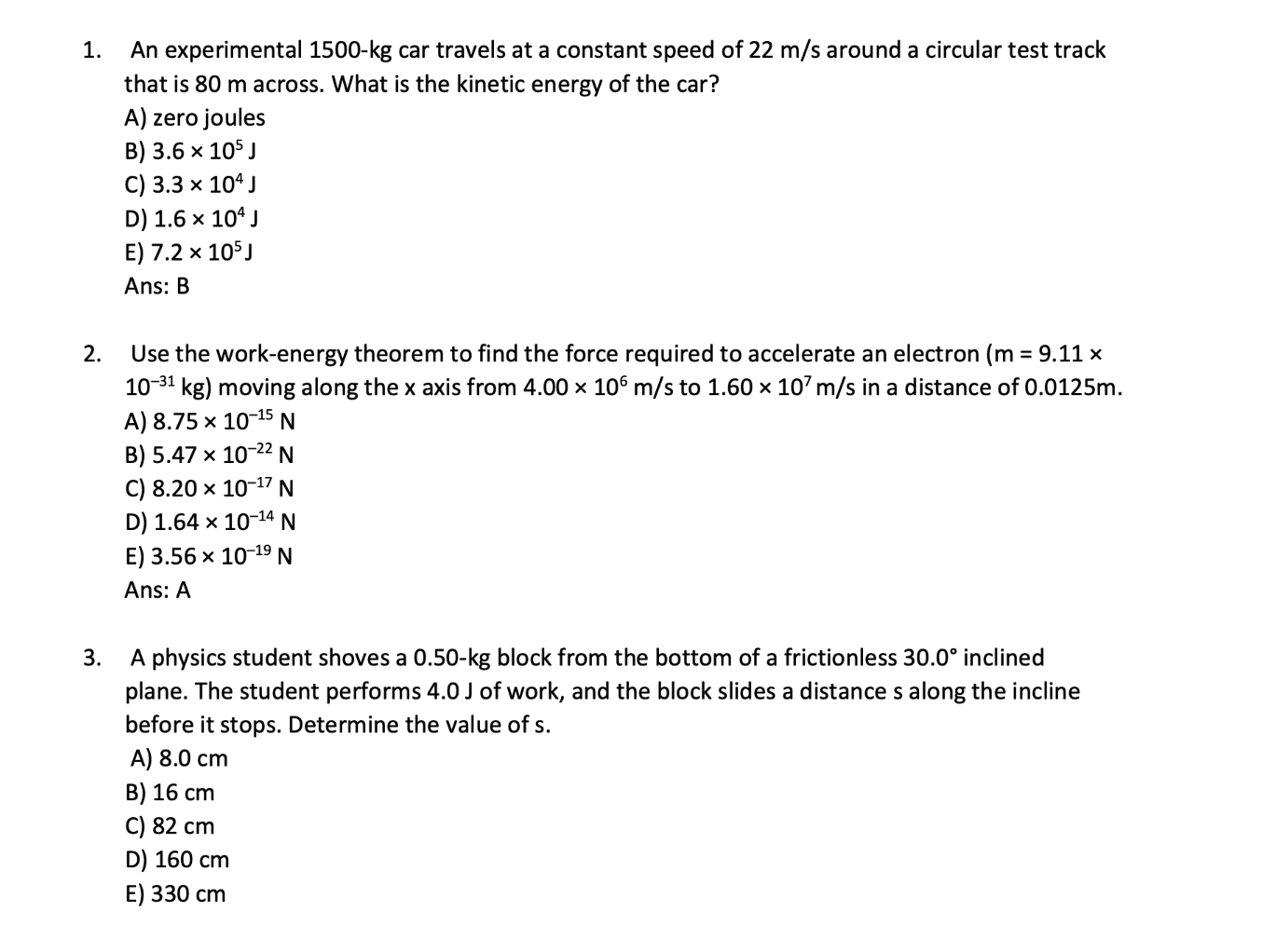 Solved 1 An experimental 1500−kg car travels at a constant Chegg com