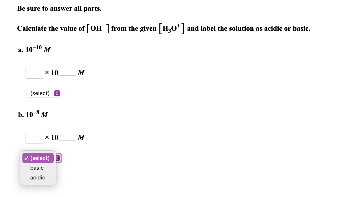 Solved Be Sure To Answer All Parts Calculate The Value Of Chegg Com