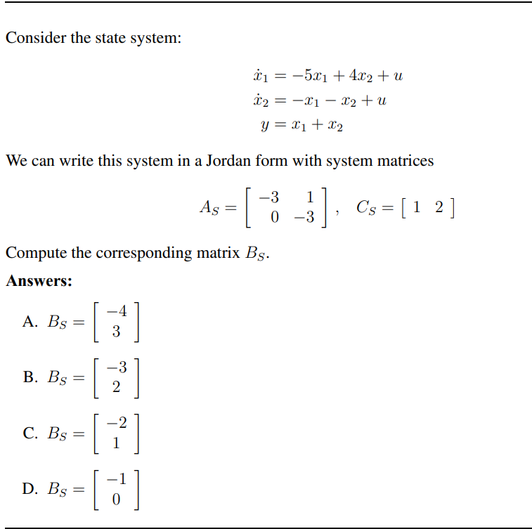 Solved Consider The State System: | Chegg.com