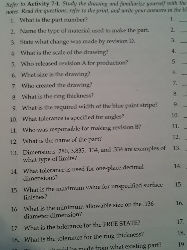 Solved I need answers for machine trades printing reading 6