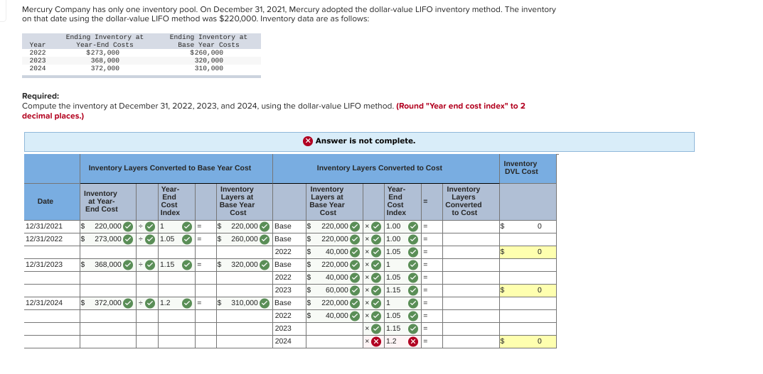 dollar-value lifo