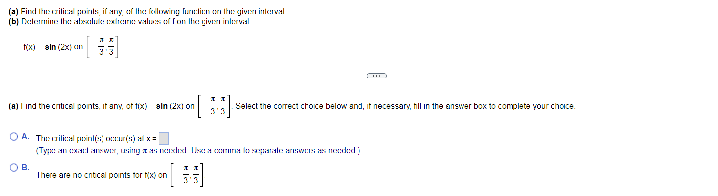 Solved (b) Determine The Absolute Extreme Values Of | Chegg.com