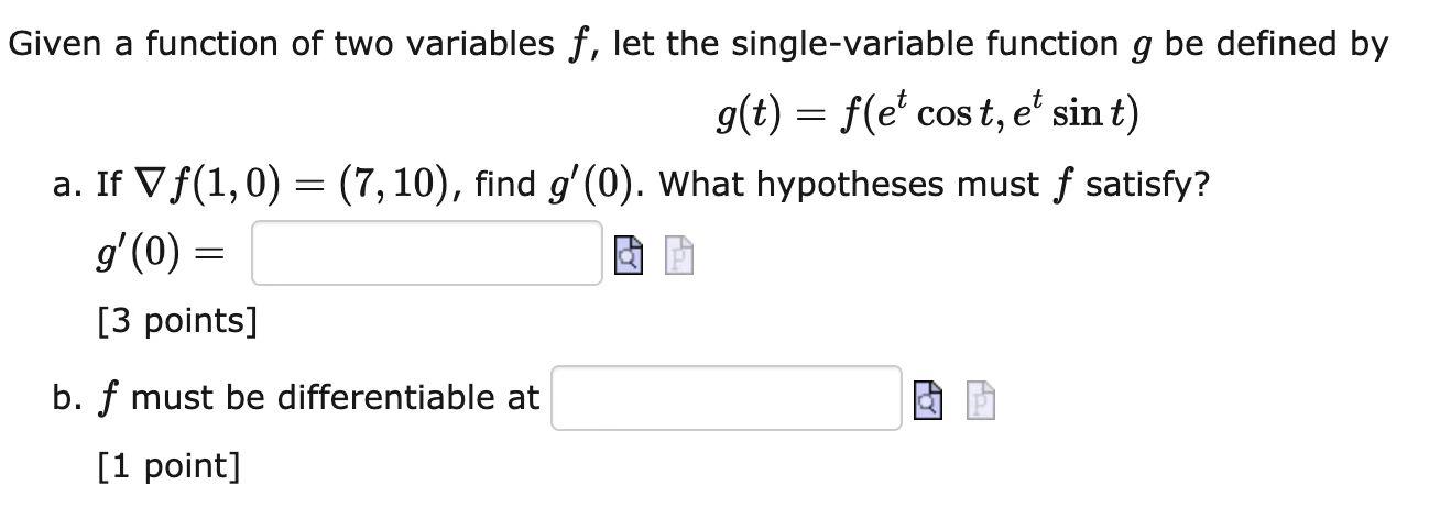 Solved Given a function of two variables f, let the | Chegg.com