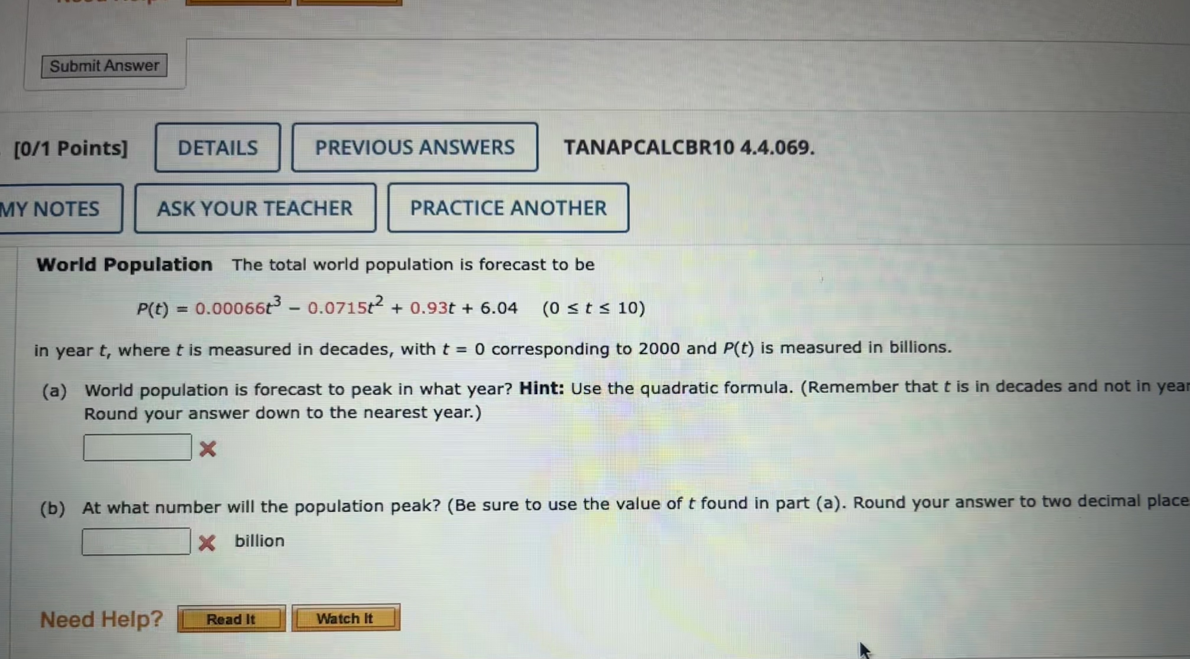 Solved World Population The Total World Population Is | Chegg.com