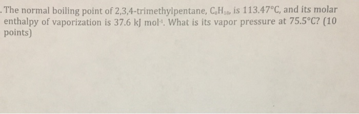 2 2 4 trimethylpentane melting point