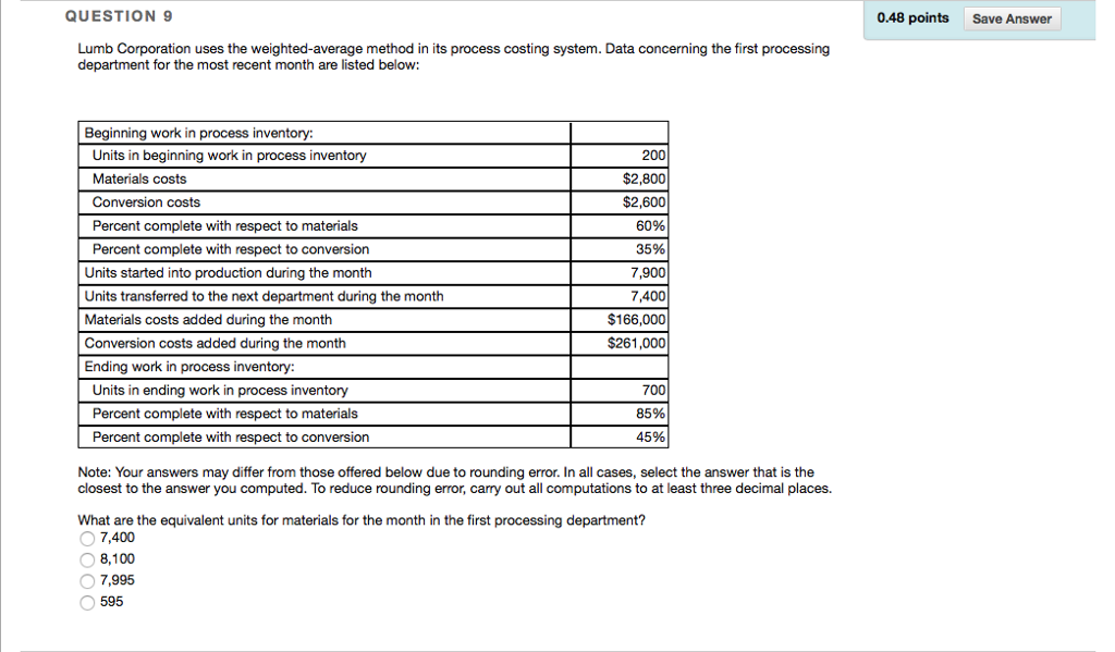 Solved QUESTION 1 0.47 points Save Answer A factory | Chegg.com