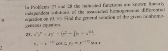 Solved In Problems 27 and 28 the indicated functions are | Chegg.com