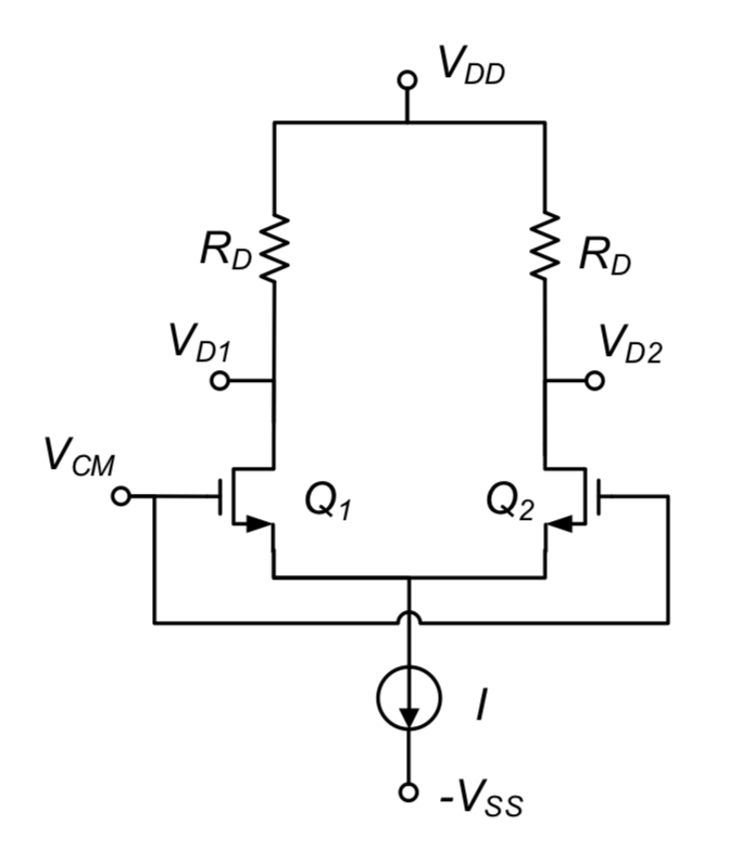 Solved Refer to the typical MOS differential pair as shown | Chegg.com