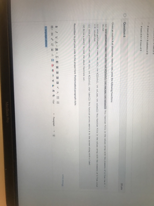 Solved Cc) void (c) void "Paragraph | Chegg.com