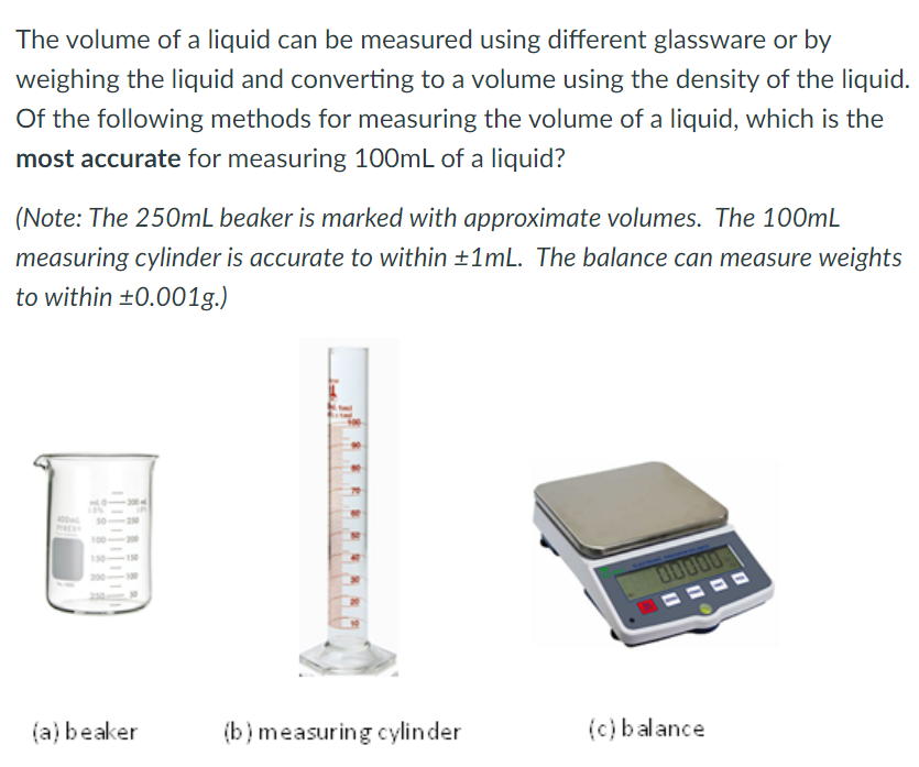 ▷ Weighing of Solids and Liquids