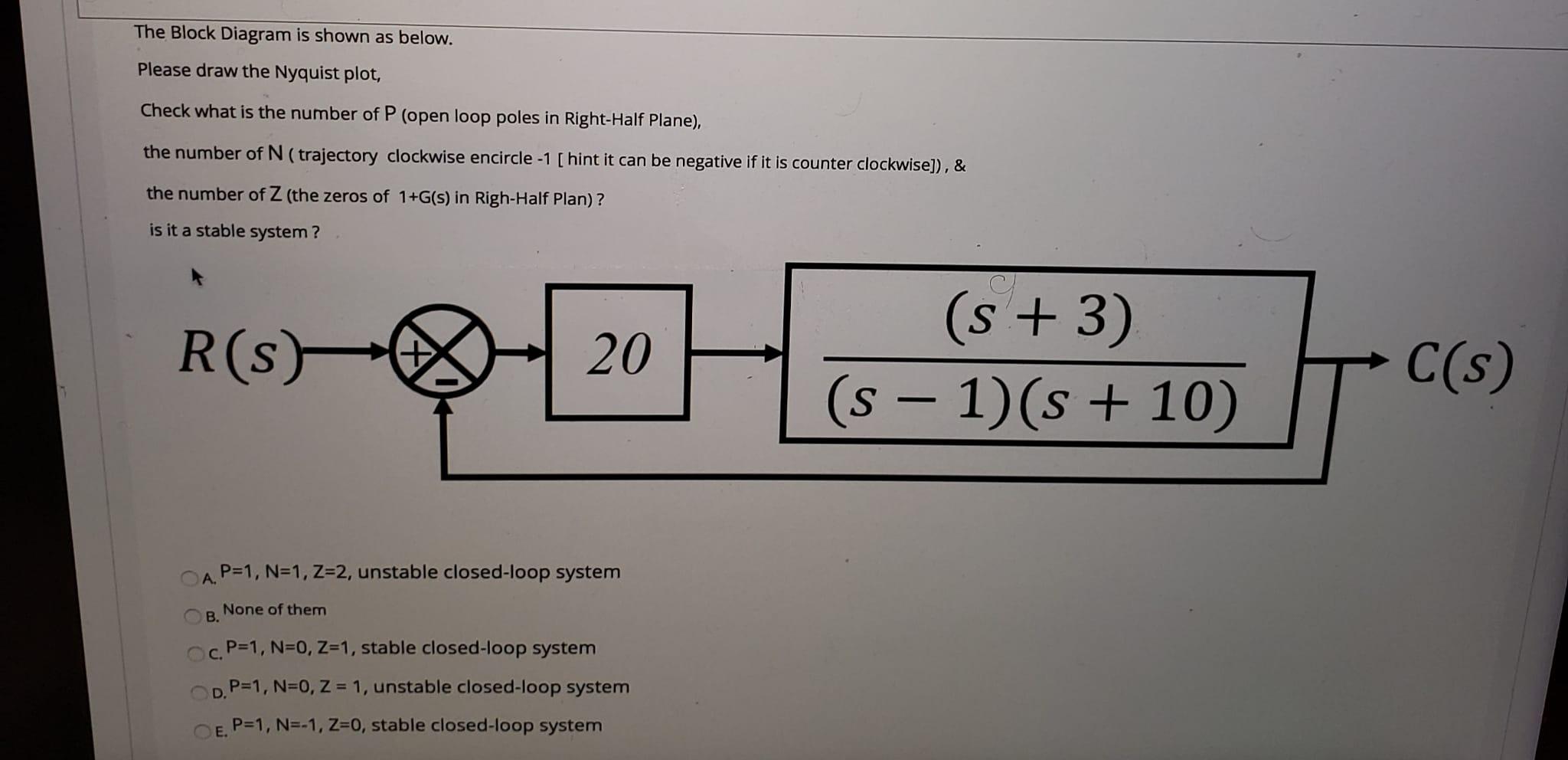 Solved The Block Diagram is shown as below. Please draw the | Chegg.com