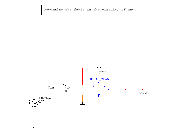 Determine The Fault In The Circuit, If Any. | Chegg.com