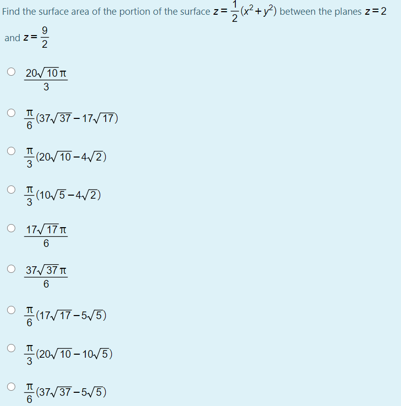 Solved 1 Find the surface area of the portion of the surface | Chegg.com